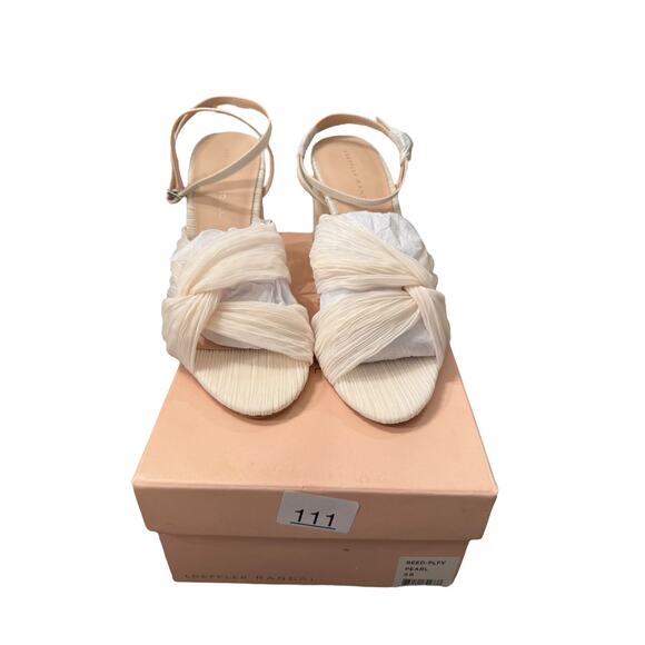 Loeffler Randall Wpmen's Pearl Reed Pleated Twist Heels Size 9B - Picture 3 of 9